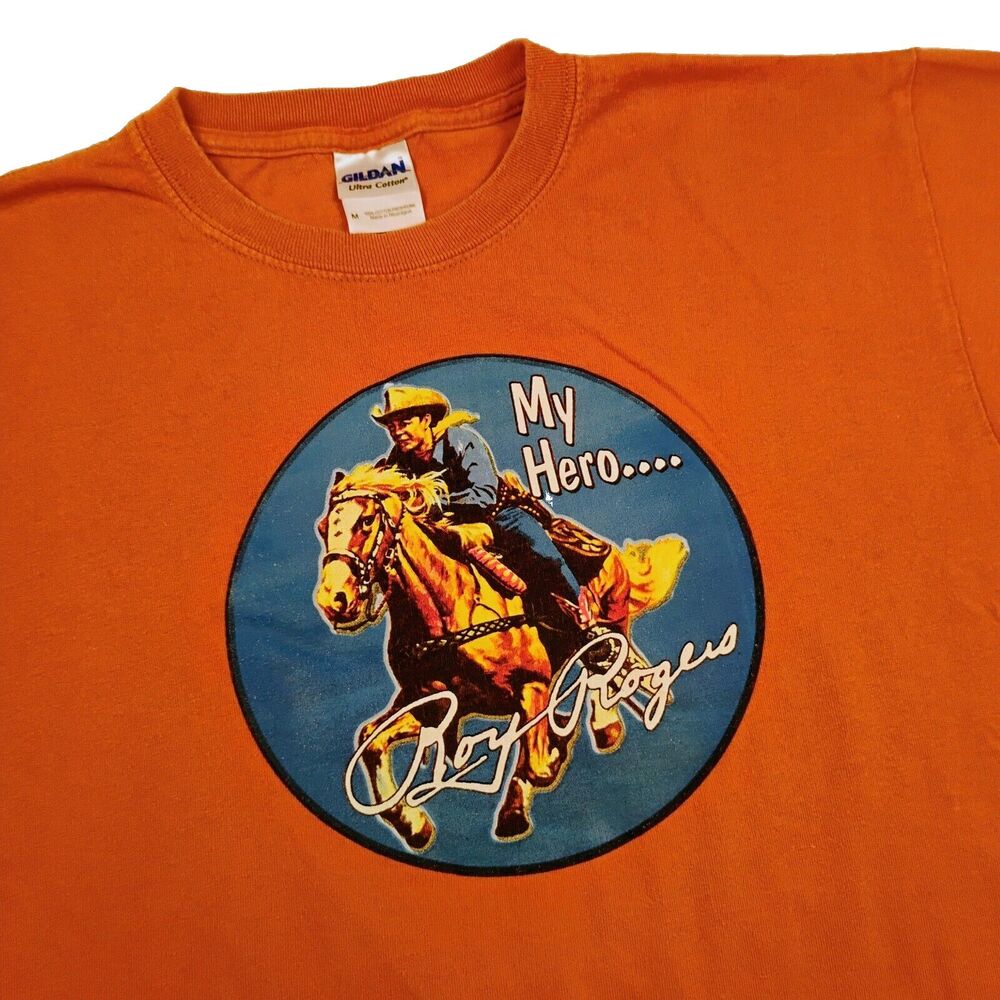 Vintage VTG My Hero... Roy Rogers w/ Trigger T-Shirt Men's Size Medium